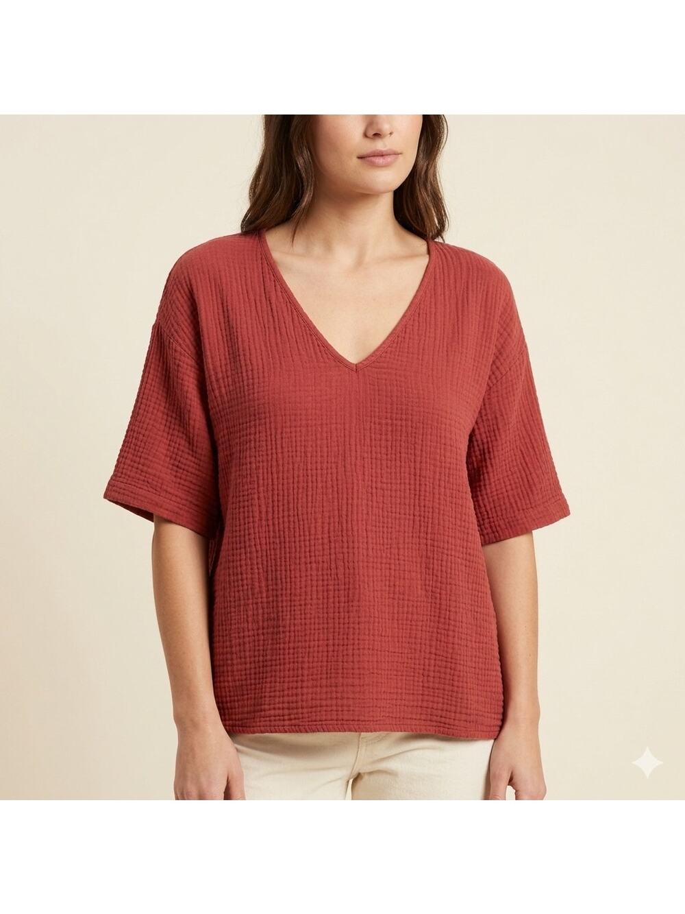 011-Suunday Tunic Top 100% Cotton size 2XL / PTP 28"